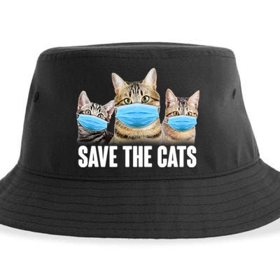 Save The Cats Face Mask Pandemic Sustainable Bucket Hat