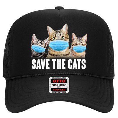 Save The Cats Face Mask Pandemic Trucker Hat