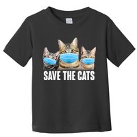 Save The Cats Face Mask Pandemic Toddler T-Shirt
