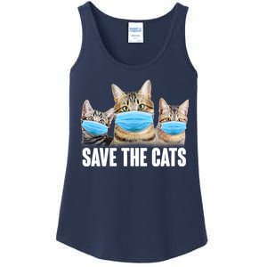 Save The Cats Face Mask Pandemic Ladies Essential Tank