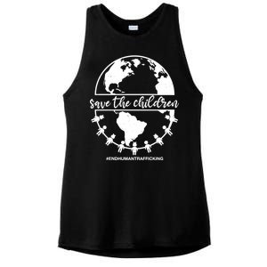 Save The Children End Human Trafficking Ladies PosiCharge Tri-Blend Wicking Tank