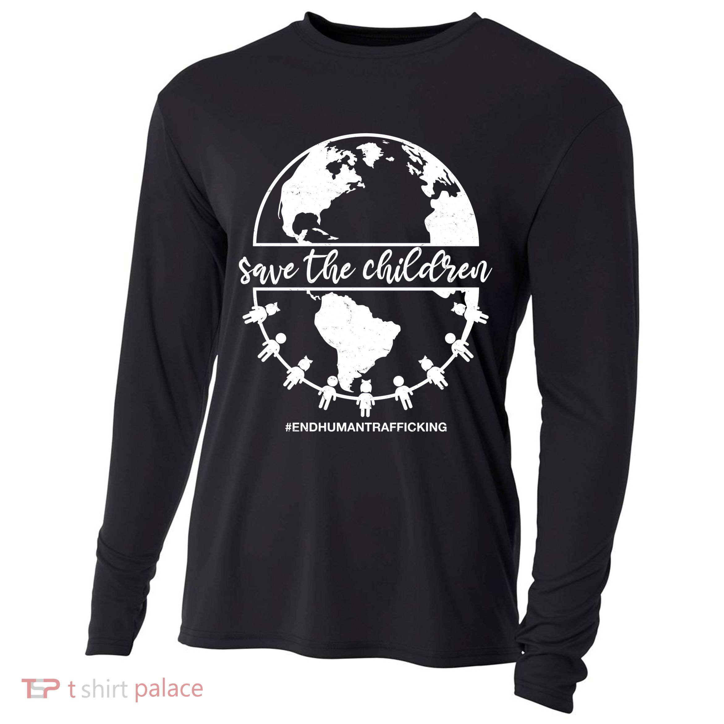Save The Children End Human Trafficking Cooling Performance Long Sleeve Crew