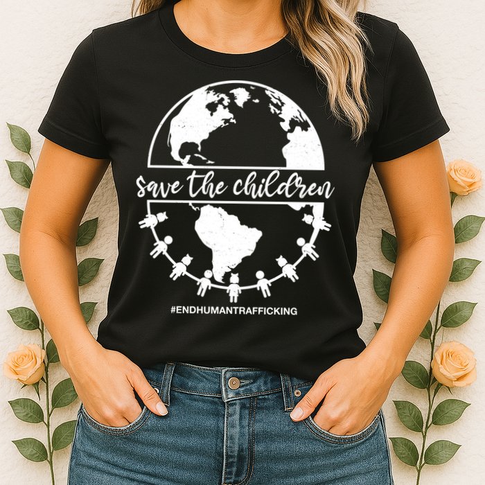Save The Children End Human Trafficking Womens T-Shirt
