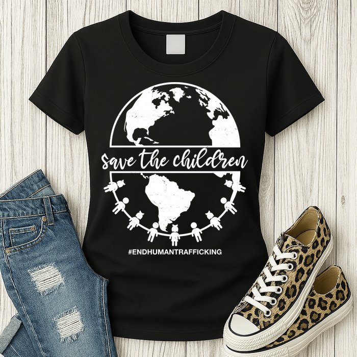 Save The Children End Human Trafficking Womens T-Shirt