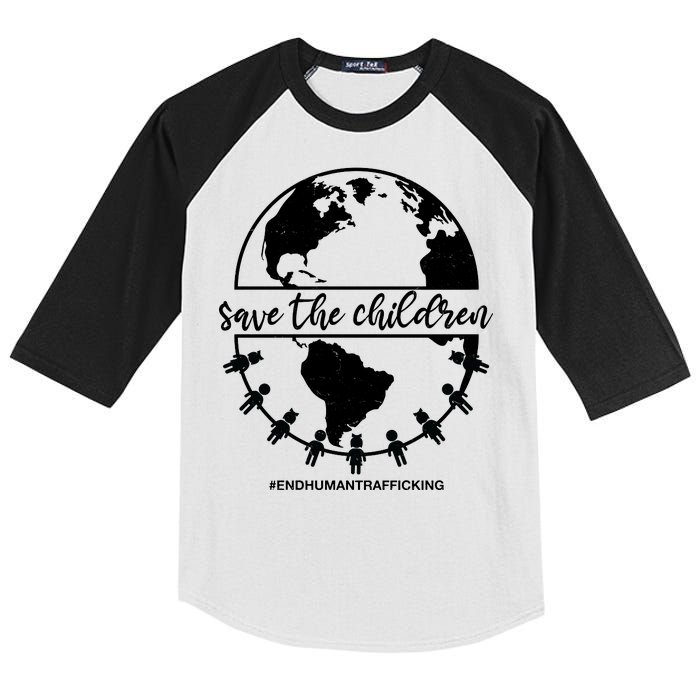 Save The Children End Human Trafficking Kids Colorblock Raglan Jersey