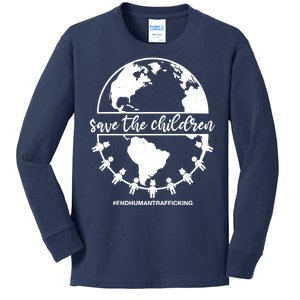 Save The Children End Human Trafficking Kids Long Sleeve Shirt