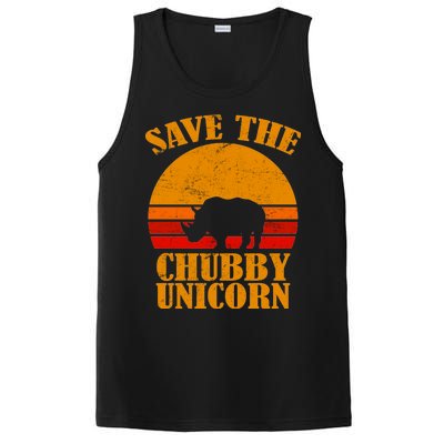 Save The Chubby Unicorn Distressed Sun PosiCharge Competitor Tank