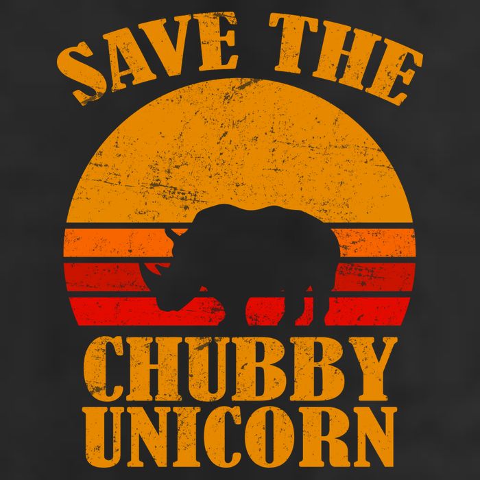 Save The Chubby Unicorn Distressed Sun Trucker Hat