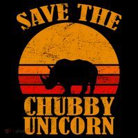 Save The Chubby Unicorn Distressed Sun Wool Snapback Cap