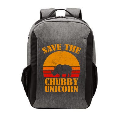 Save The Chubby Unicorn Distressed Sun Vector Backpack
