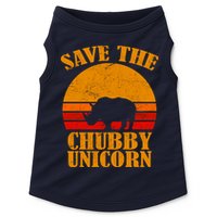Save The Chubby Unicorn Distressed Sun Doggie Tank
