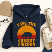 Save The Chubby Unicorn Distressed Sun Hoodie