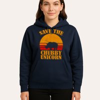 Save The Chubby Unicorn Distressed Sun Hoodie