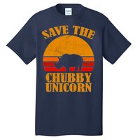 Save The Chubby Unicorn Distressed Sun Tall T-Shirt