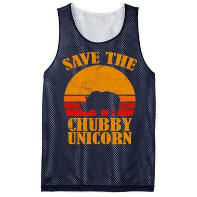 Save The Chubby Unicorn Distressed Sun Mesh Reversible Basketball Jersey Tank