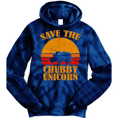 Save The Chubby Unicorn Distressed Sun Tie Dye Hoodie