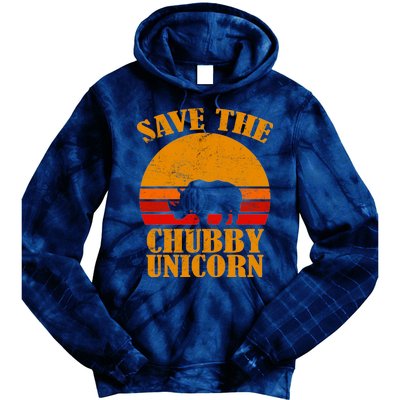 Save The Chubby Unicorn Distressed Sun Tie Dye Hoodie