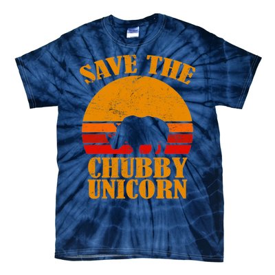 Save The Chubby Unicorn Distressed Sun Tie-Dye T-Shirt