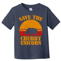 Save The Chubby Unicorn Distressed Sun Toddler T-Shirt