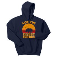 Save The Chubby Unicorn Distressed Sun Kids Hoodie