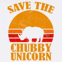 Save The Chubby Unicorn Distressed Sun Garment-Dyed Sweatshirt