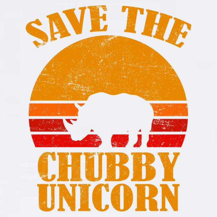 Save The Chubby Unicorn Distressed Sun Garment-Dyed Sweatshirt