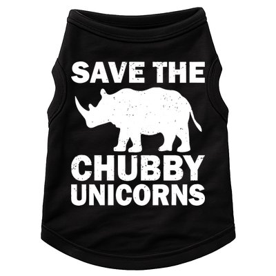 Save The Chubby Unicorns Doggie Tank