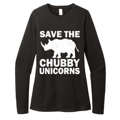 Save The Chubby Unicorns Womens CVC Long Sleeve Shirt