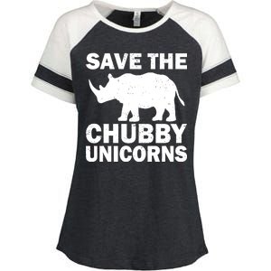 Save The Chubby Unicorns Enza Ladies Jersey Colorblock Tee