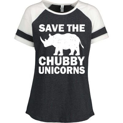 Save The Chubby Unicorns Enza Ladies Jersey Colorblock Tee