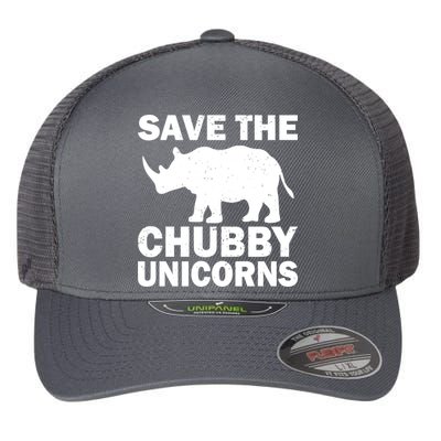 Save The Chubby Unicorns Flexfit Unipanel Trucker Cap
