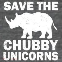 Save The Chubby Unicorns Button