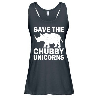 Save The Chubby Unicorns Ladies Essential Flowy Tank