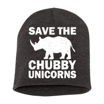 Save The Chubby Unicorns Short Acrylic Beanie