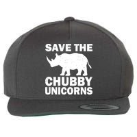 Save The Chubby Unicorns Wool Snapback Cap