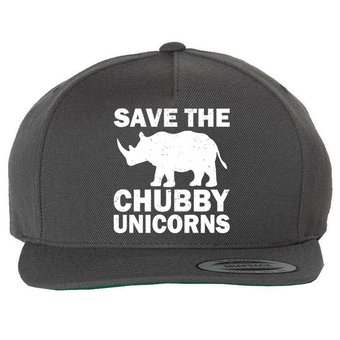 Save The Chubby Unicorns Wool Snapback Cap