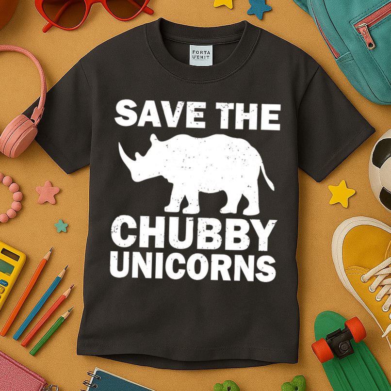 Save The Chubby Unicorns Kids T-Shirt