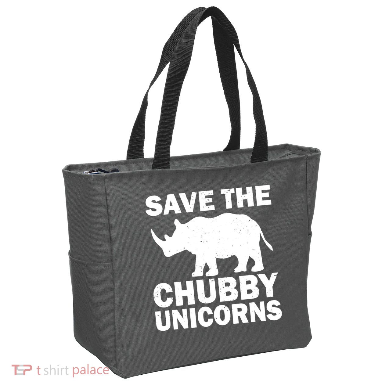 Save The Chubby Unicorns Zip Tote Bag
