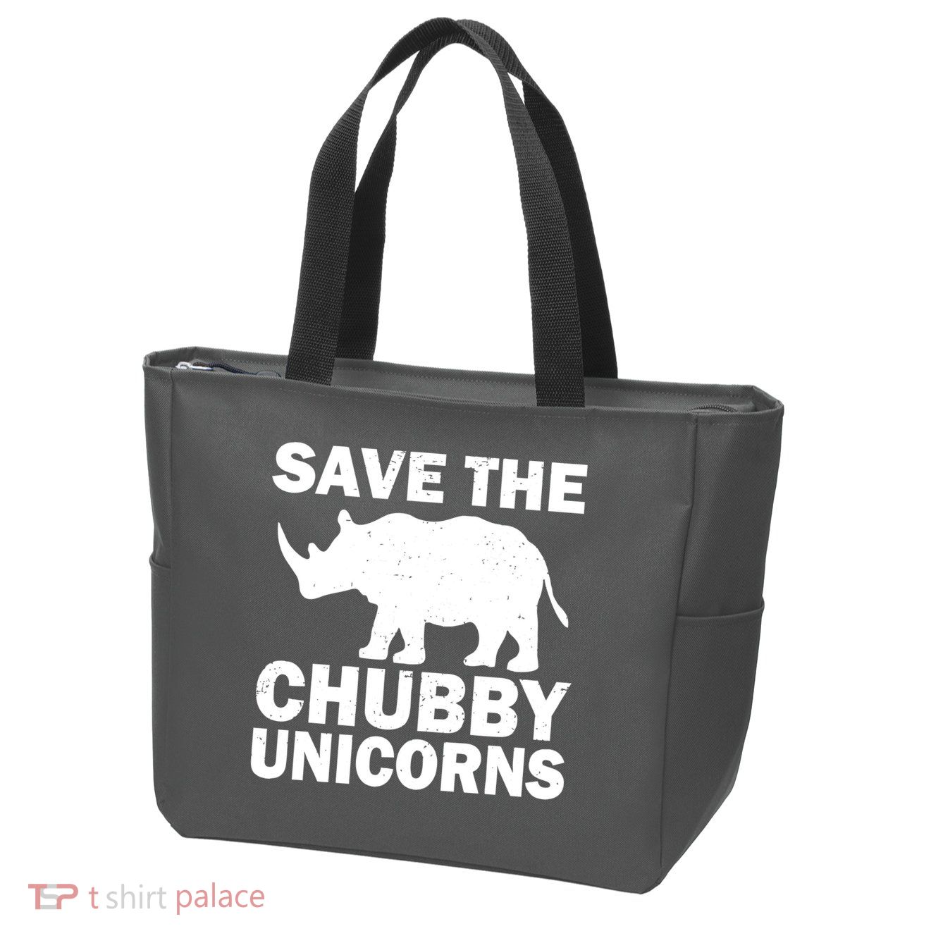 Save The Chubby Unicorns Zip Tote Bag