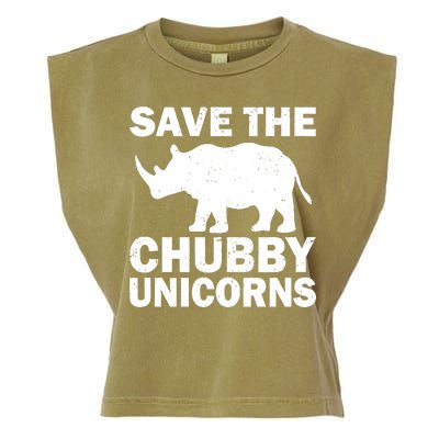 Save The Chubby Unicorns Garment-Dyed Women's Muscle Tee