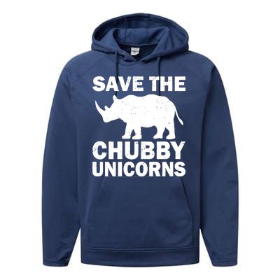 Save The Chubby Unicorns Performance Fleece Hoodie