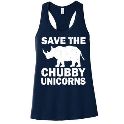 Save The Chubby Unicorns Women's Racerback Tank