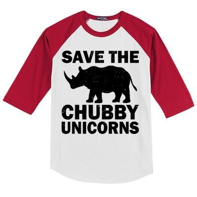 Save The Chubby Unicorns Kids Colorblock Raglan Jersey