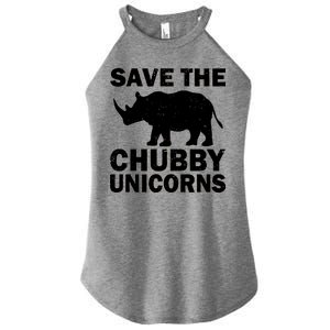 Save The Chubby Unicorns Women's Perfect Tri Rocker Tank