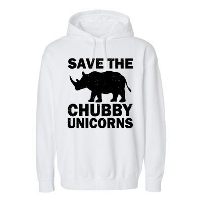 Save The Chubby Unicorns Garment-Dyed Fleece Hoodie