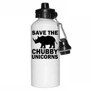 Save The Chubby Unicorns Aluminum Water Bottle