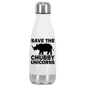 Save The Chubby Unicorns Stainless Steel Insulated Water Bottle