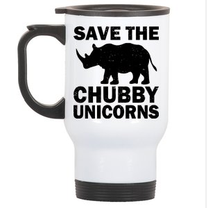 Save The Chubby Unicorns Stainless Steel Travel Mug