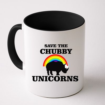Save The Chubby Unicorns Rainbow Mug
