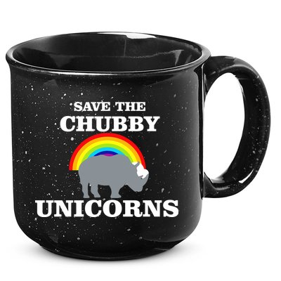 Save The Chubby Unicorns Rainbow 15oz Campfire Ceramic Mug